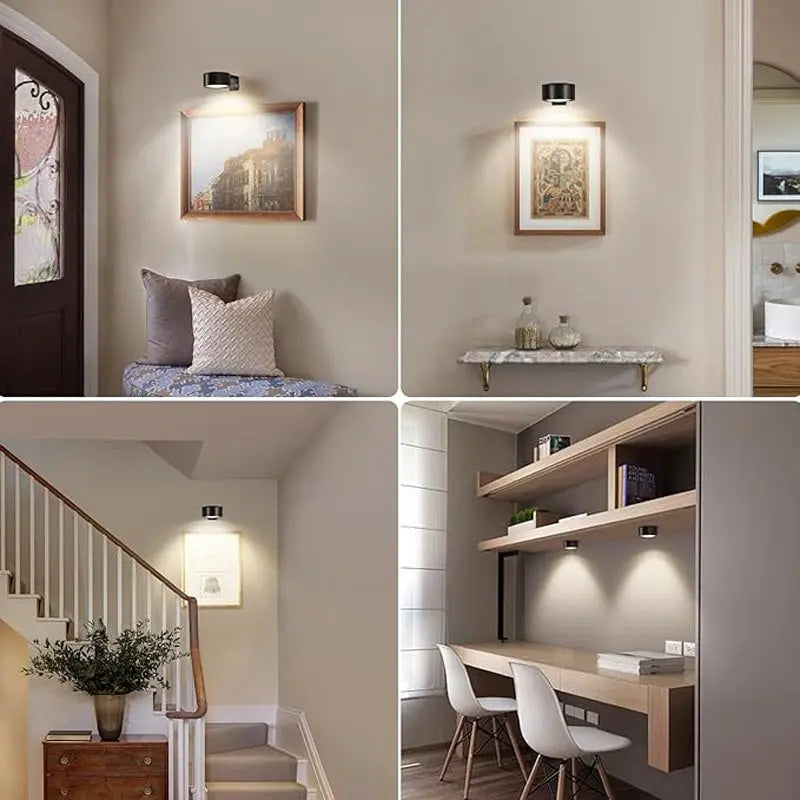 GlowFlex – Magnetisk Multifunktionell Trådlös Vägglampa (3-pack)
