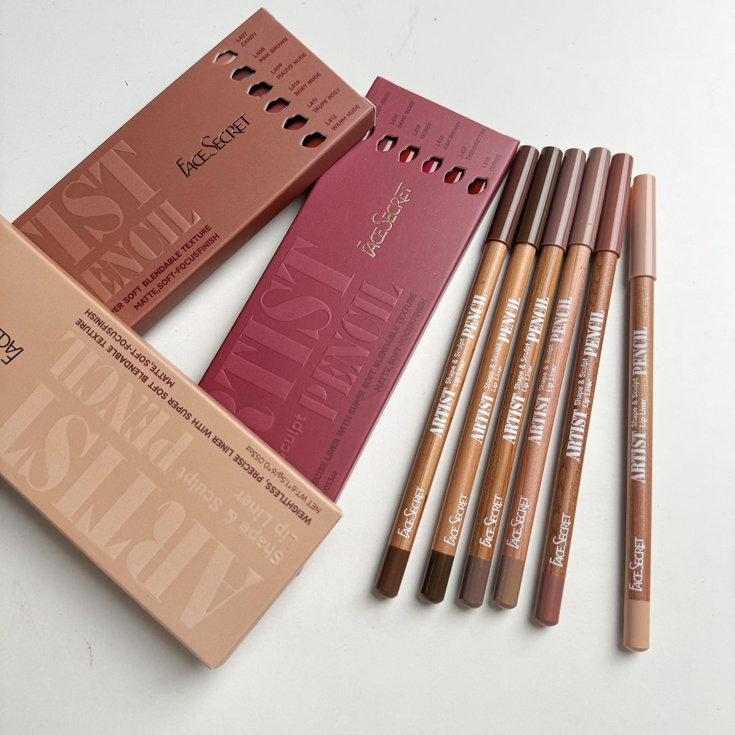 Artist Lip Liner 6-Delars Set | Forma, Skulptera och Framhäva med Precision
