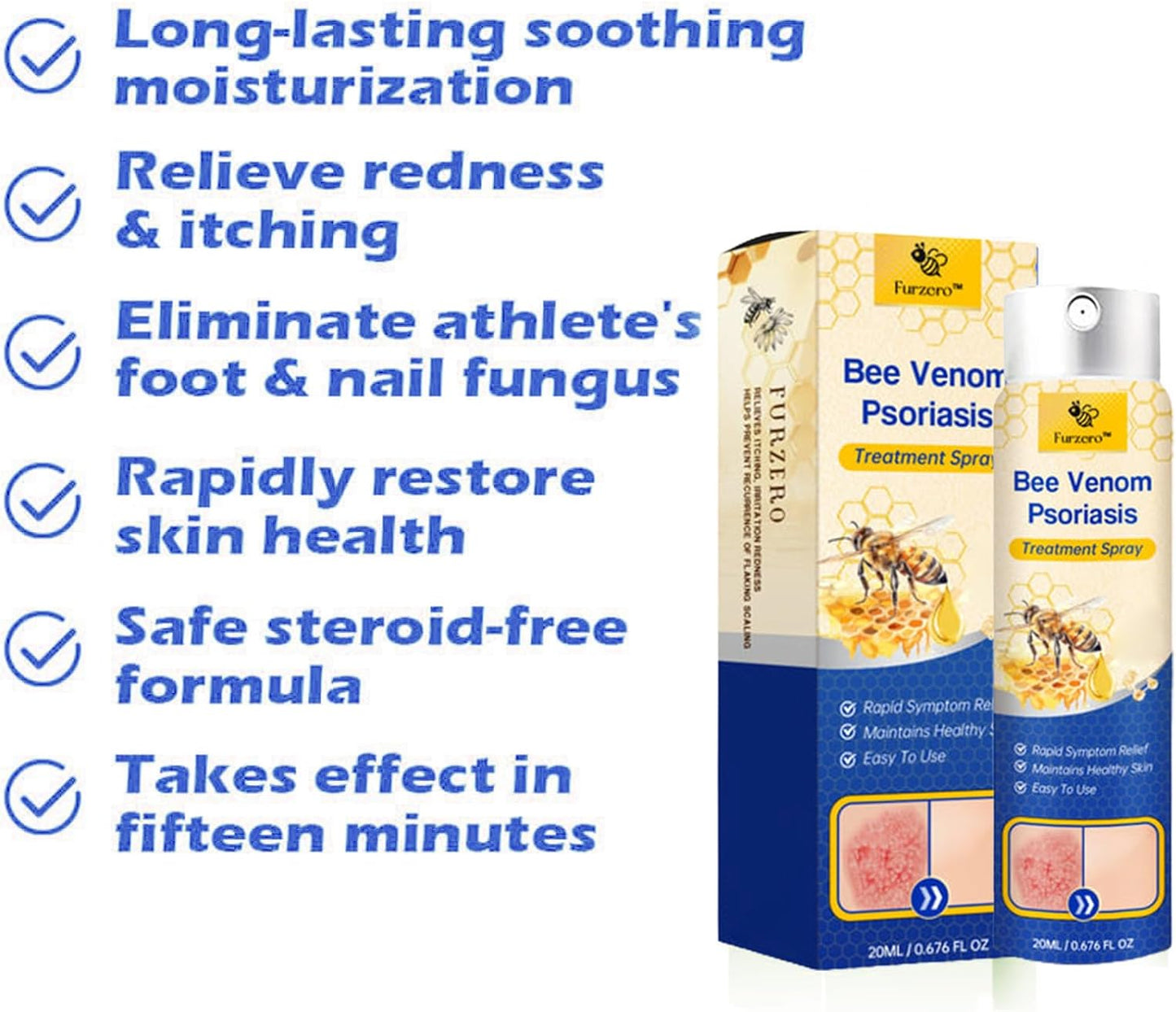 PsoriaFri spray | Omedelbar lindring av envis psoriasis