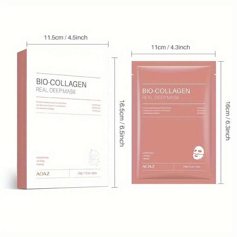 HydraCare™ Bio-Collagen Mask | Omedelbar Återfuktning och Synlig Hudförnyelse