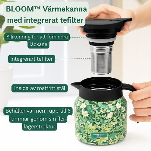 BLOOM™ | Värmekanna med integrerat tesi