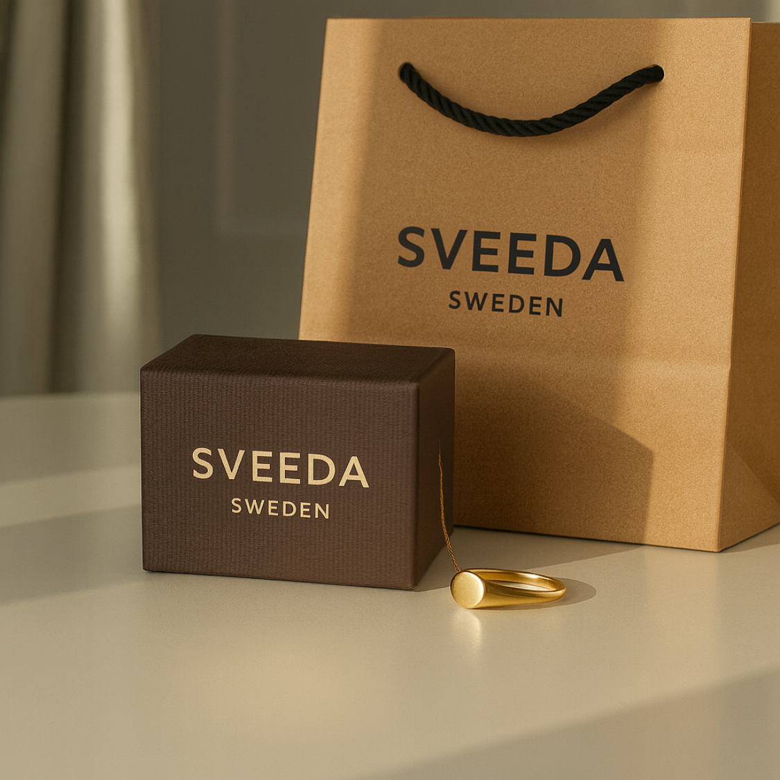 Stella | Sølv & Guld Trådring