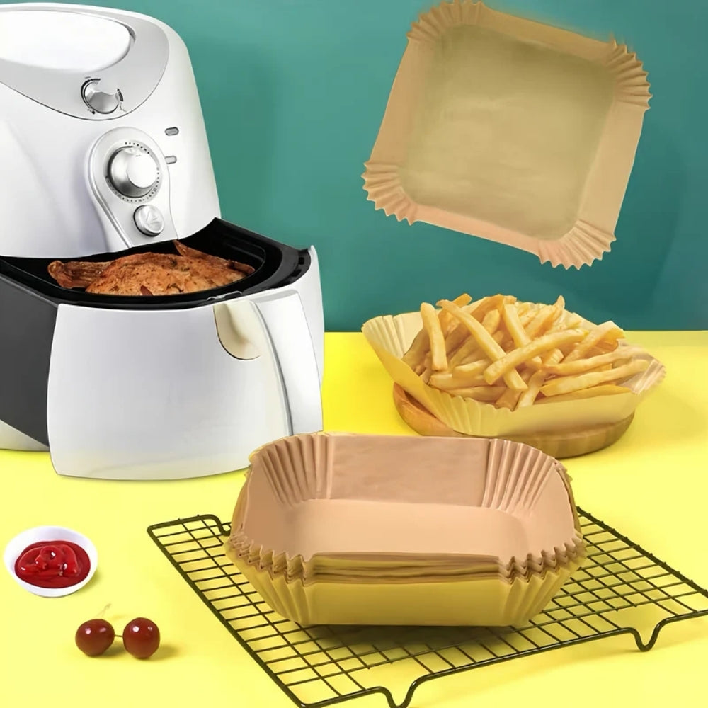 AirMate™ Luftfritös Pappersinsatser | Non-stick, Smutsfri Matlagning