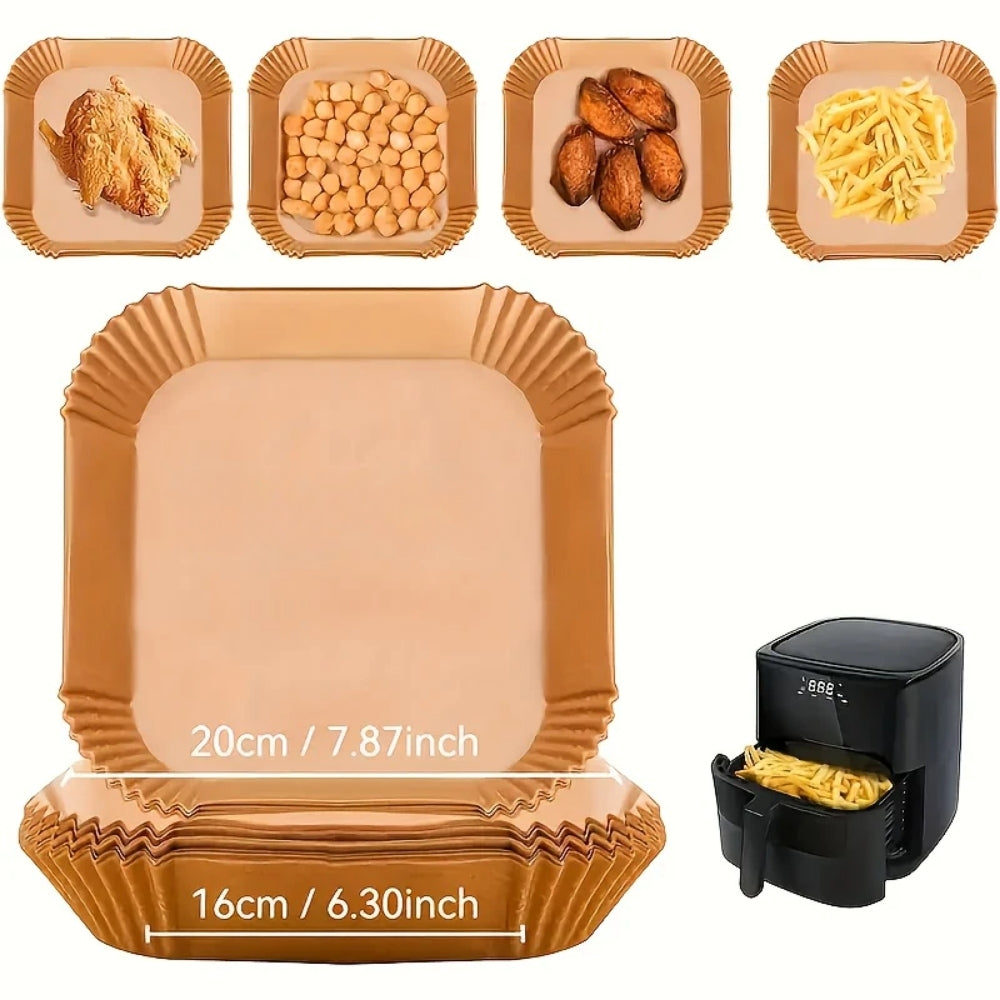 AirMate™ Luftfritös Pappersinsatser | Non-stick, Smutsfri Matlagning