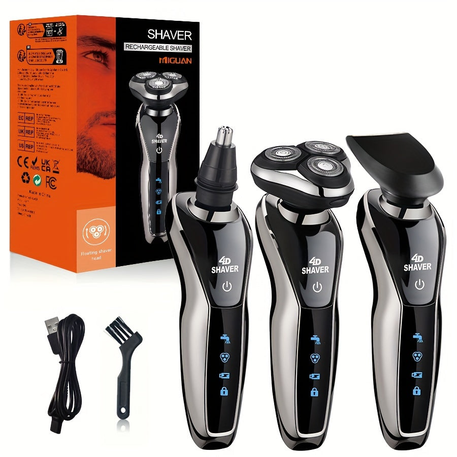 4D 3-i-1 Rakapparat, Trimmer och Näsklippare