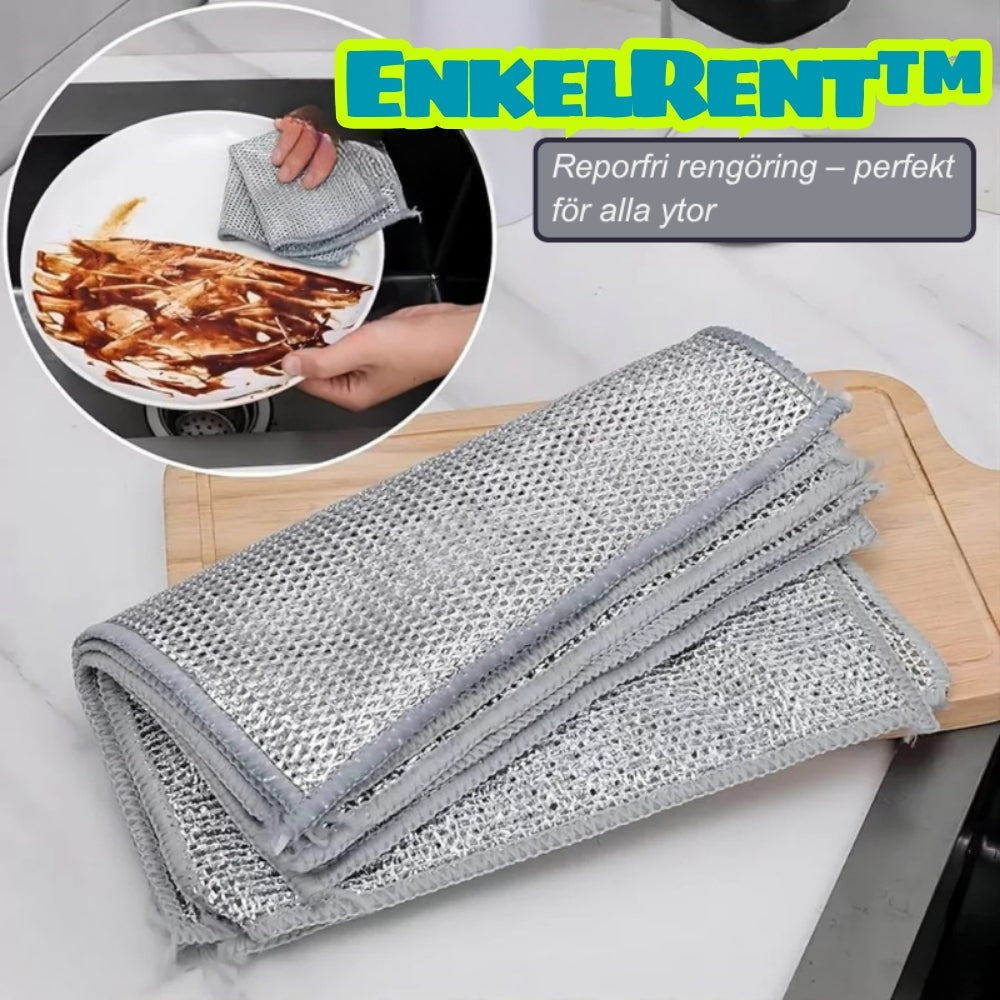 EnkelRent™ | Repfri rengöringsduk slitstark och återanvändbar för alla ytor