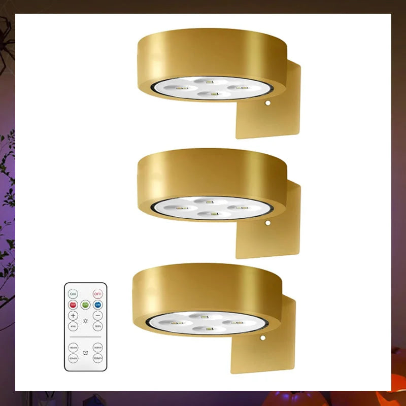 GlowFlex – Magnetisk Multifunktionell Trådlös Vägglampa (3-pack)