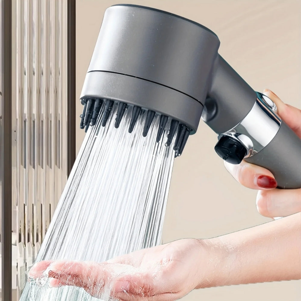 Högtrycksduschhuvud - 3-läges massage justerbar spray med filter
