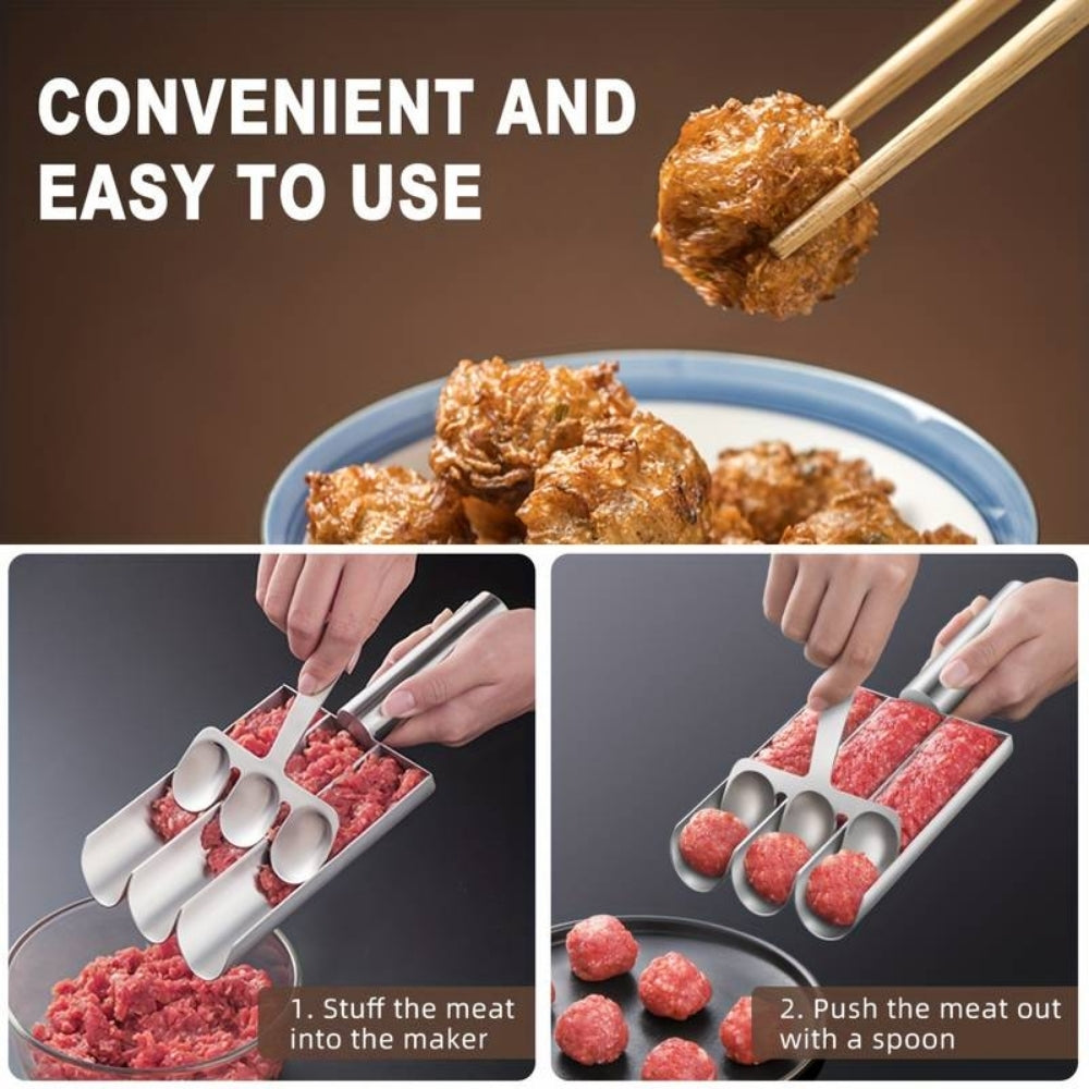 Köttbulleform™ Köttbullemaskin Set | rostfritt stål, non-stick, tredubbelt DIY-köksverktyg