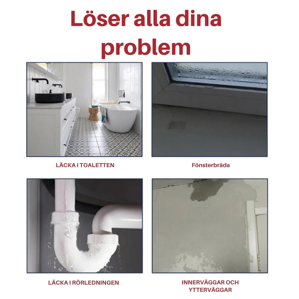 LeakRepair™ | Tätar Alla Läckor. På en Blinkning av ett Öga.