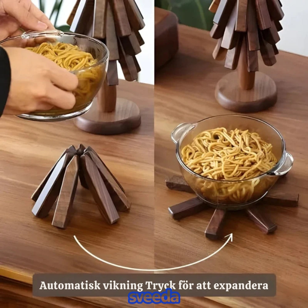 Trivetree™ – Träunderlägg & Värmetålig Bordsmatta
