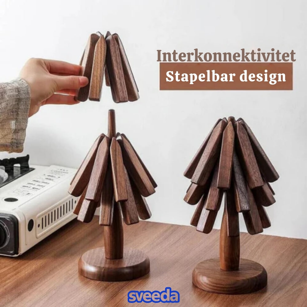 Trivetree™ – Träunderlägg & Värmetålig Bordsmatta