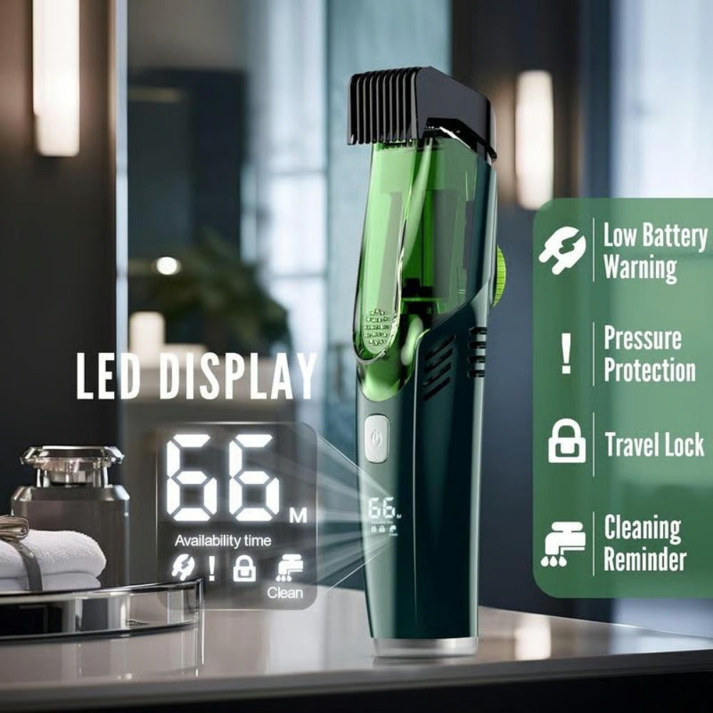 VacuTrim PRO™ Skägg- och Hårtrimmer med Vakuum