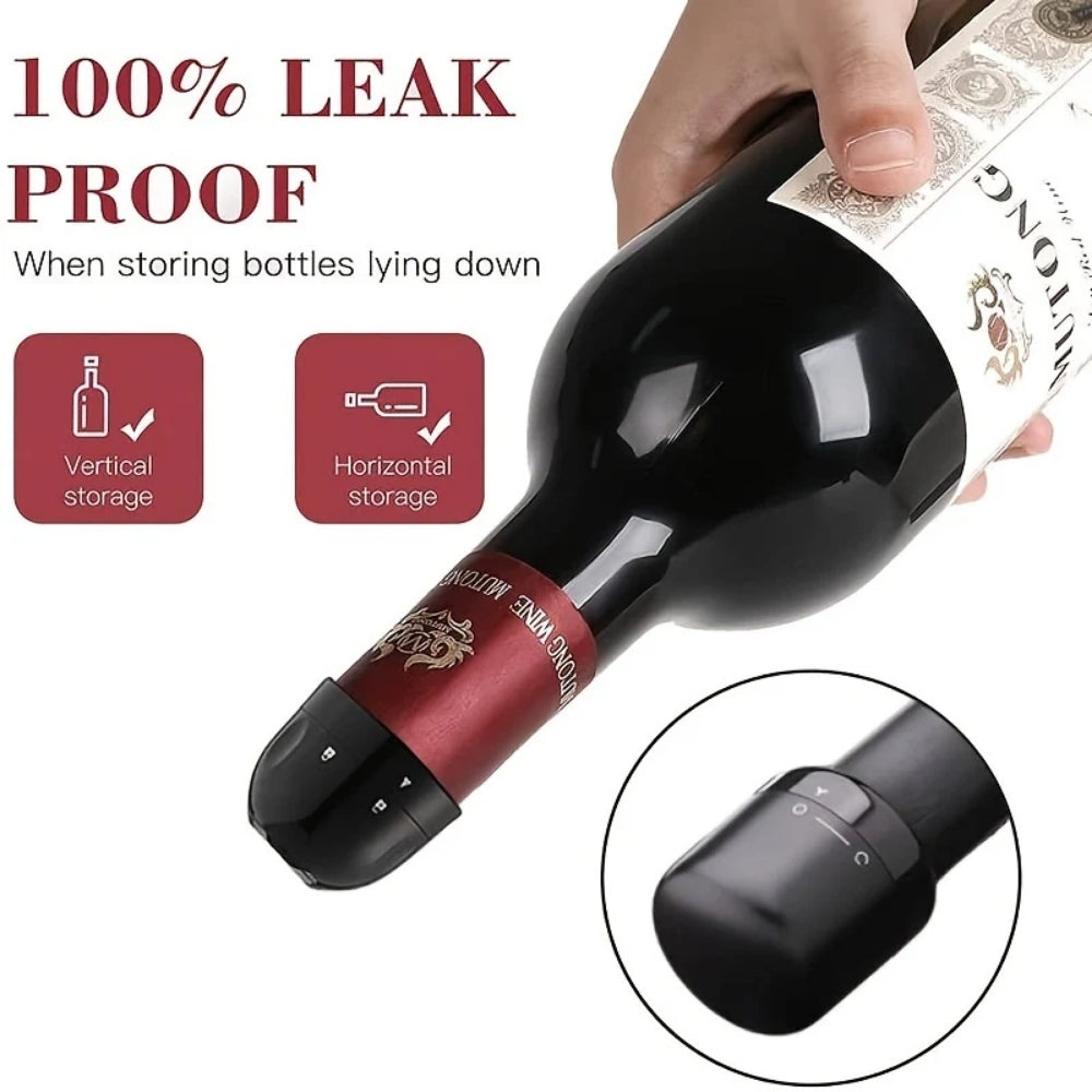 Vinvakuum av högsta kvalitet - håller kvar bubblor och smak
