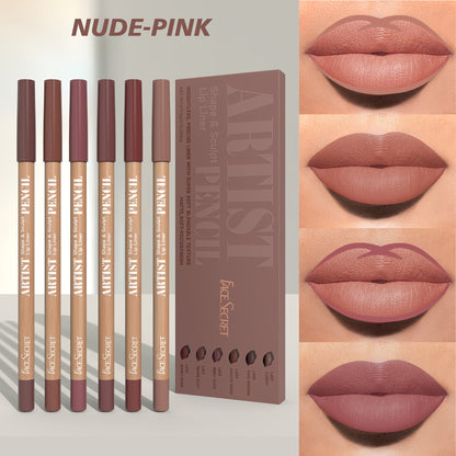 Artist Lip Liner 6-Delars Set | Forma, Skulptera och Framhäva med Precision