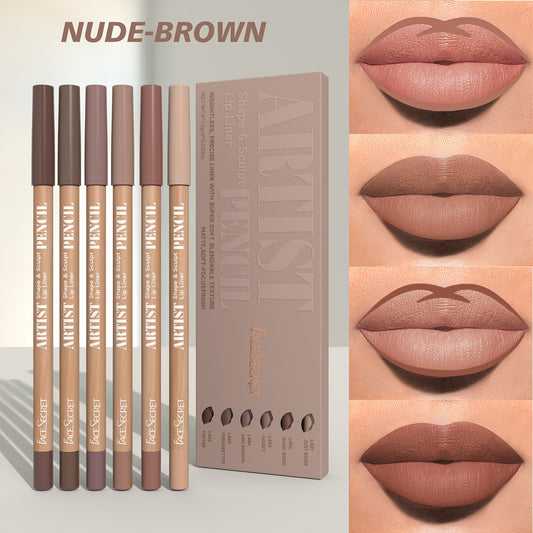 Artist Lip Liner 6-Delars Set | Forma, Skulptera och Framhäva med Precision