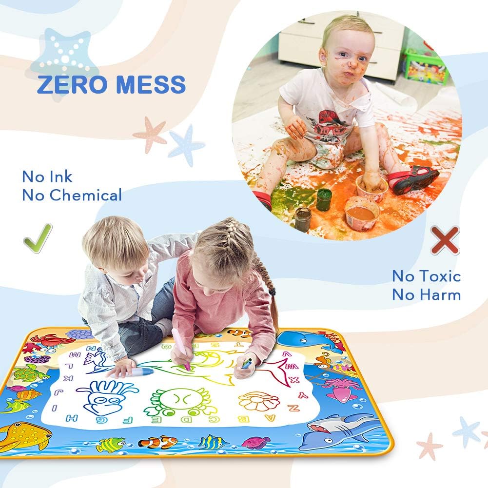 Water Doodle Mat Magic™ Pedagogisk och Kladdfri Underhållning