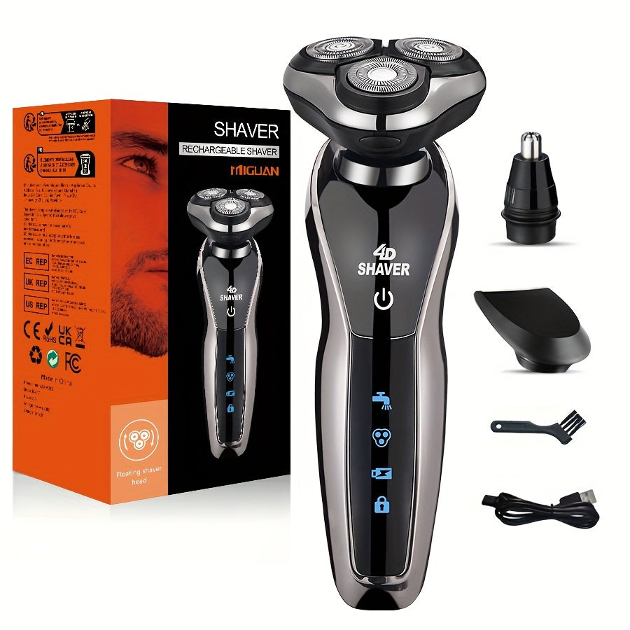4D 3-i-1 Rakapparat, Trimmer och Näsklippare