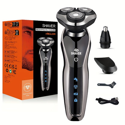 4D 3-i-1 Rakapparat, Trimmer och Näsklippare