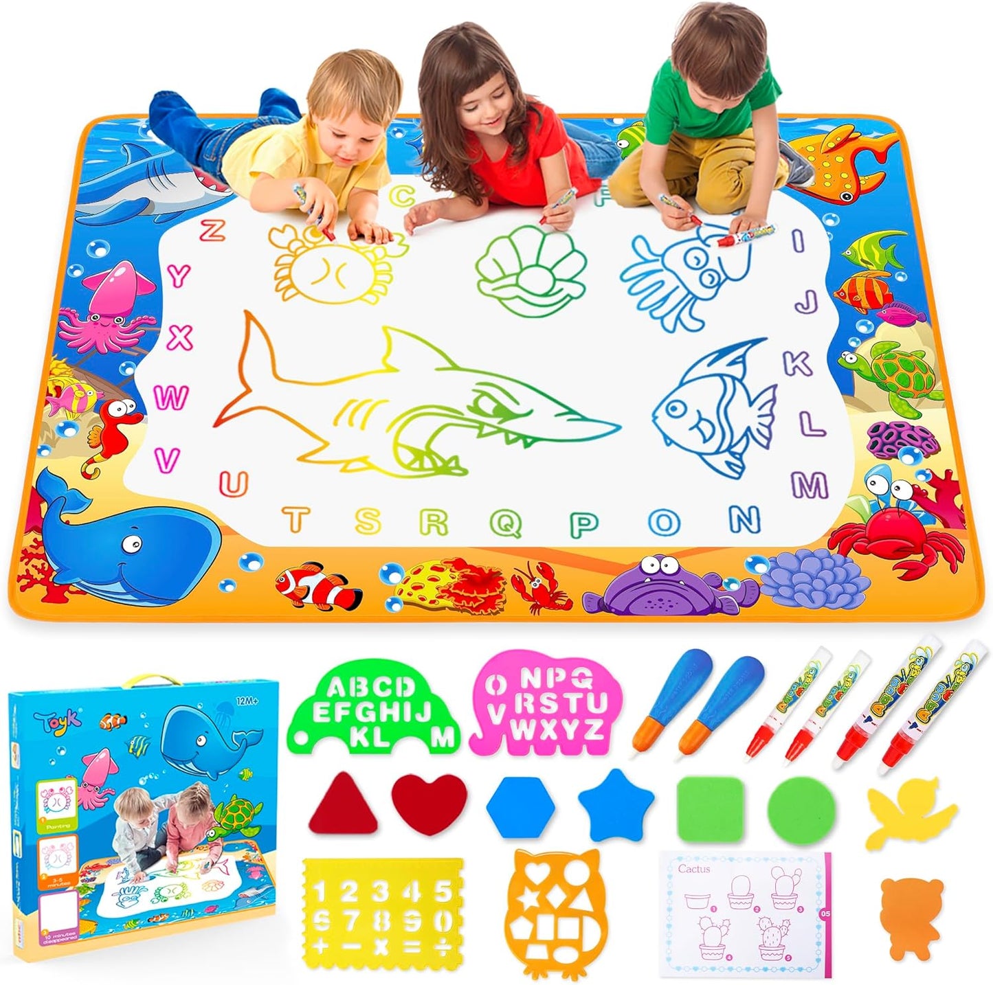 Water Doodle Mat Magic™ Pedagogisk och Kladdfri Underhållning