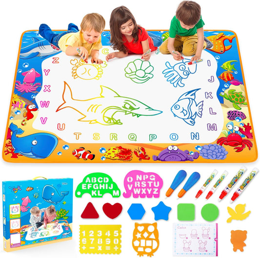 Water Doodle Mat Magic™ Pedagogisk och Kladdfri Underhållning