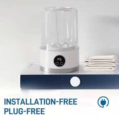 MiniTvätt Pro™ Portabel minitvättmaskin | trådlös kapacitet på 1 liter med två tvättlägen