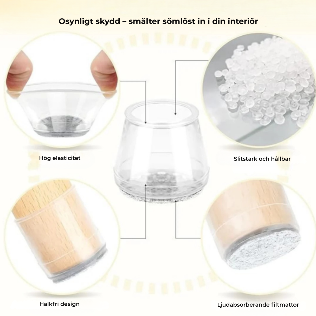 GlidFix | Skyddar golv & stoppar oljud