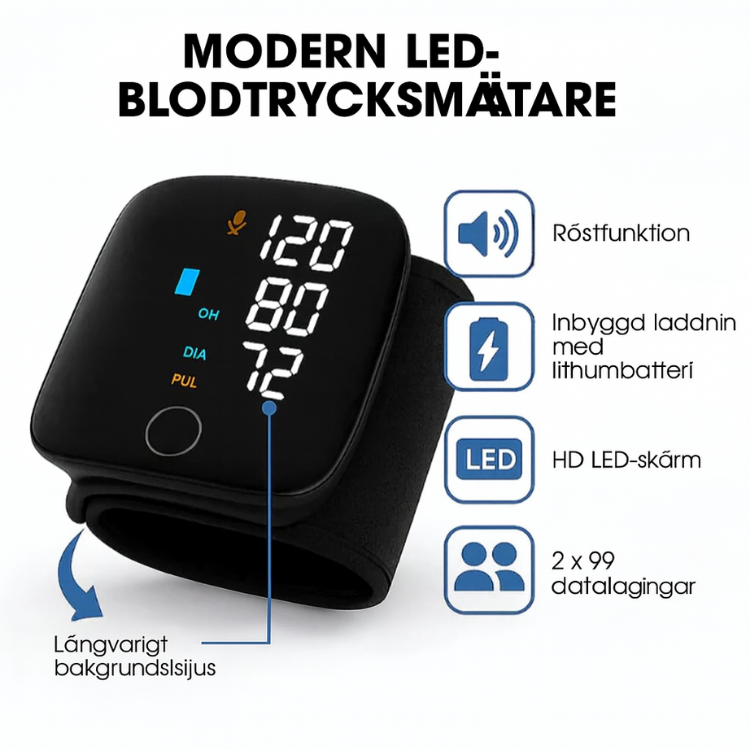 TryckSmart | Blodtrycksmätare med hög noggrannhet