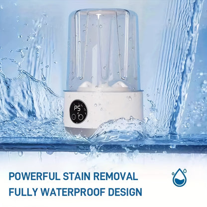 MiniTvätt Pro™ Portabel minitvättmaskin | trådlös kapacitet på 1 liter med två tvättlägen