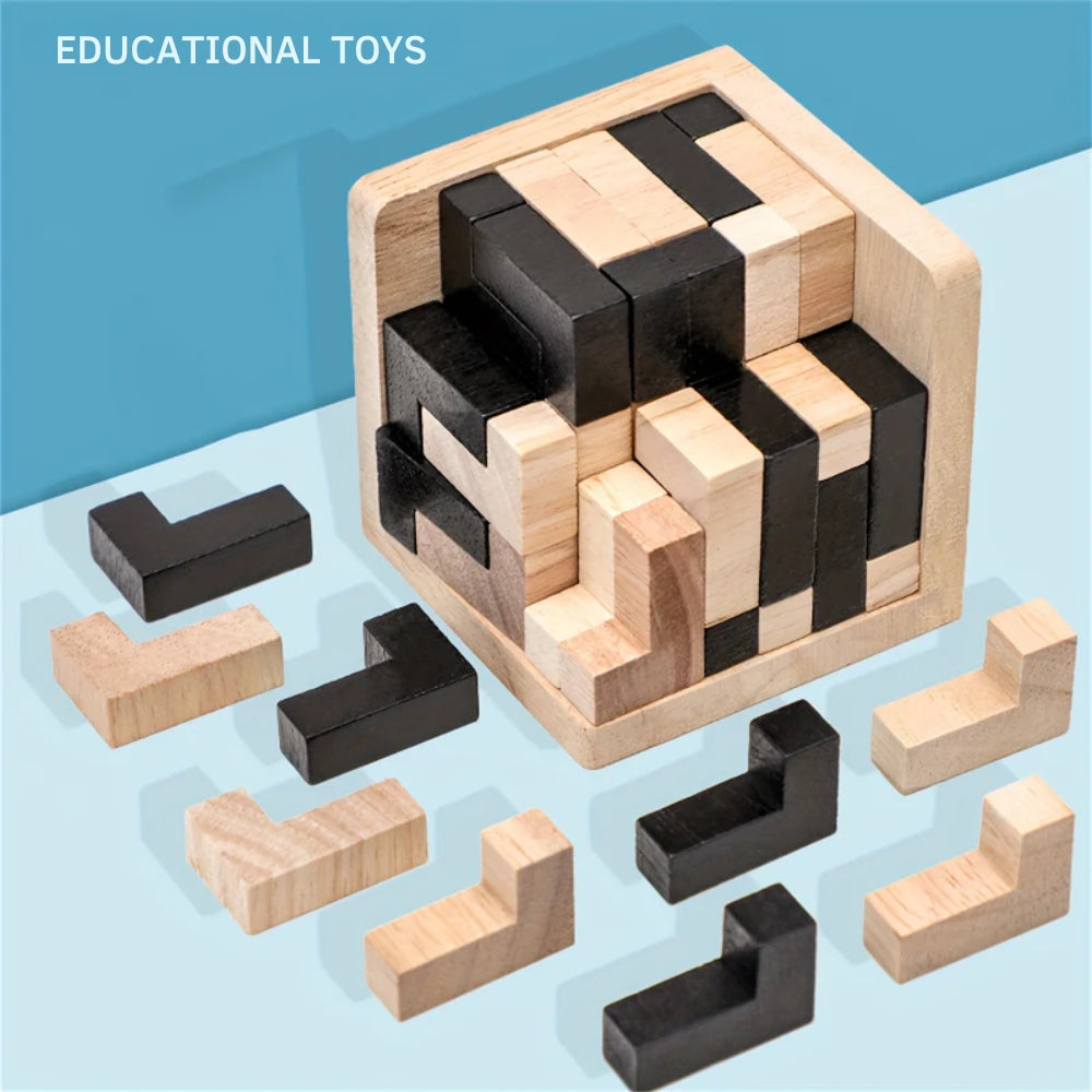 Cube Logic™ – 54-Delars 3D Pussel IQ-Utmaning