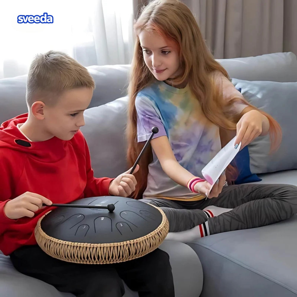 HarmoniOas™ Handpan Drum - Magiskt klangskalsljud för vila och meditation