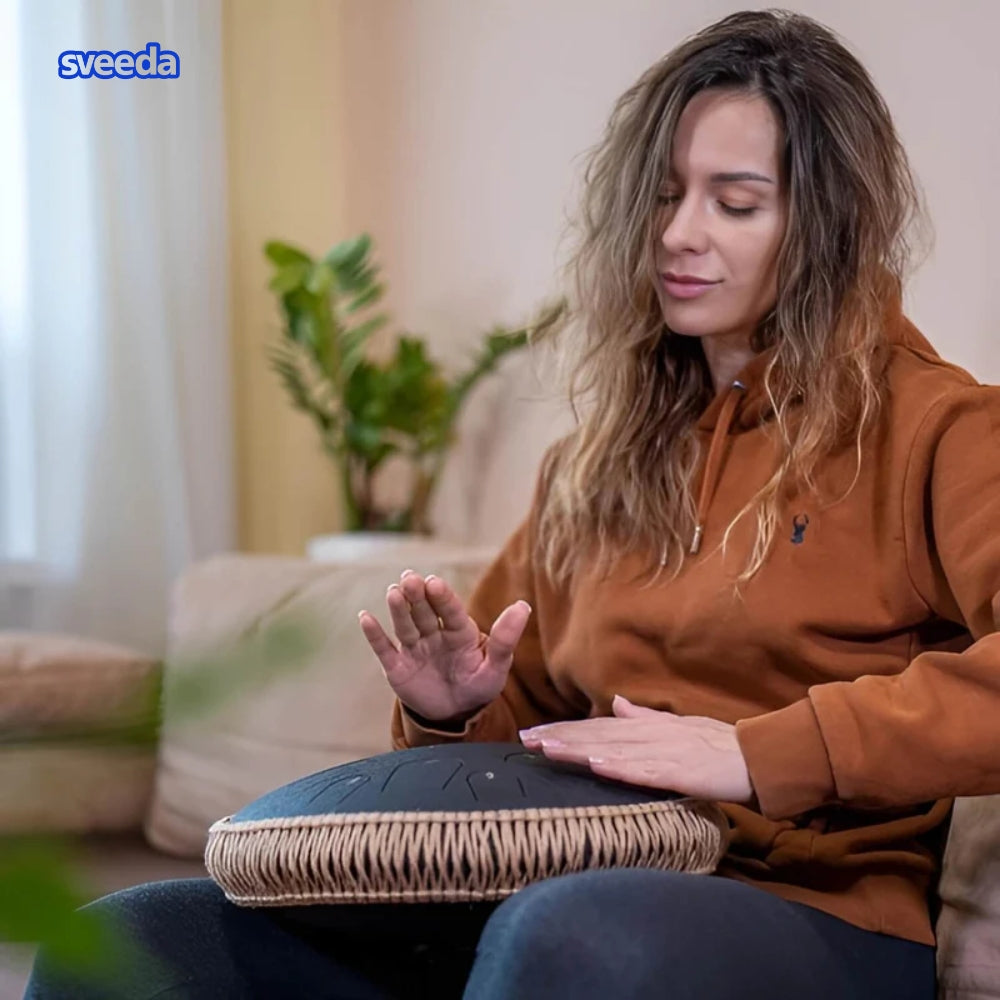 HarmoniOas™ Handpan Drum - Magiskt klangskalsljud för vila och meditation