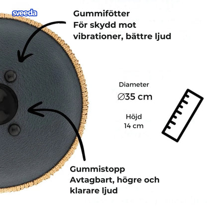 HarmoniOas™ Handpan Drum - Magiskt klangskalsljud för vila och meditation