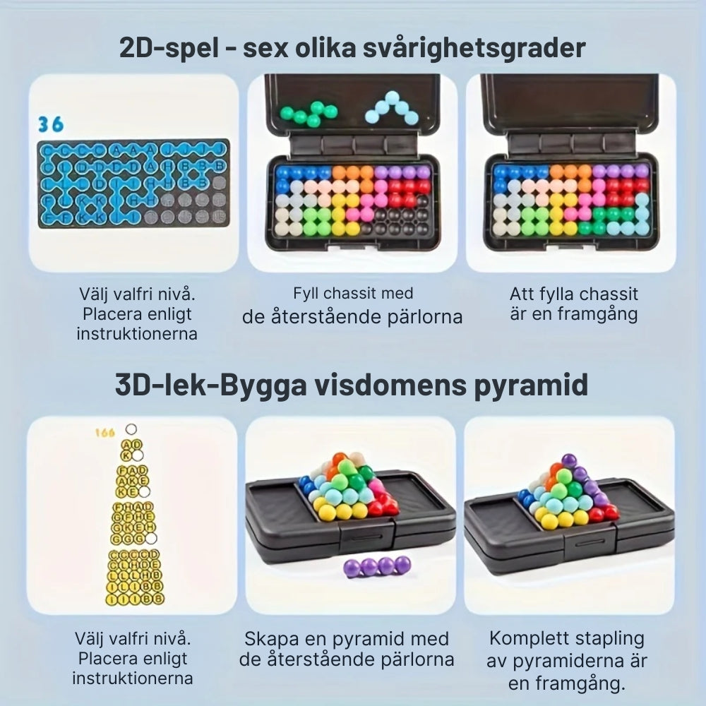 Hjärnstimulerande IQ-pusselspel - 200 utmaningar