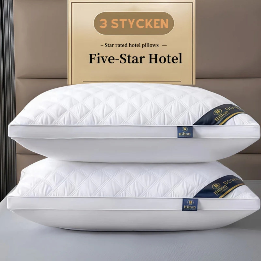 Lyxiga hotellkuddar - Femstjärnig kudde med djup sömn och nackstöd
