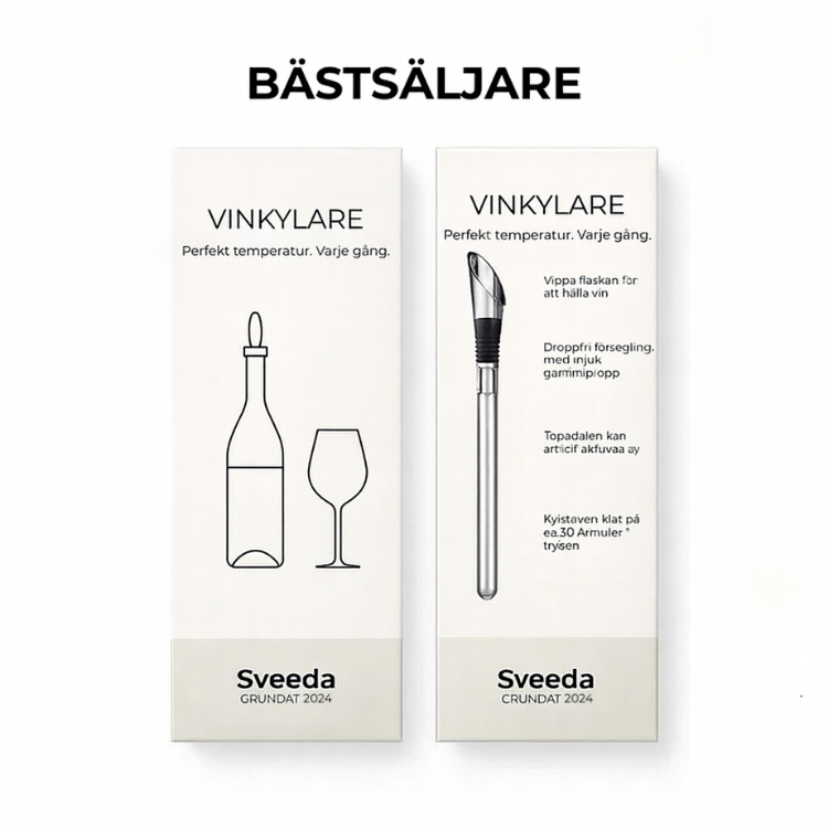 Exklusiv Vinkylare - Perfekt serveringstemperatur. Varje gång.