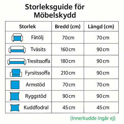 Soffskydd i Plysch™ Med Katt-Tassar - Sött, Skyddande Och Bekvämt För Alla Hem