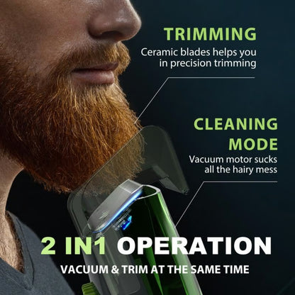 VacuTrim PRO™ Skägg- och Hårtrimmer med Vakuum
